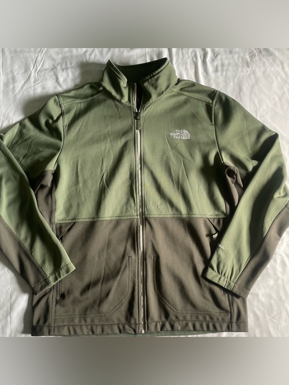 The North Face WindWall Green Soft Shell Lightweight Jacket Men’s Sz. Large - Picture 5 of 9